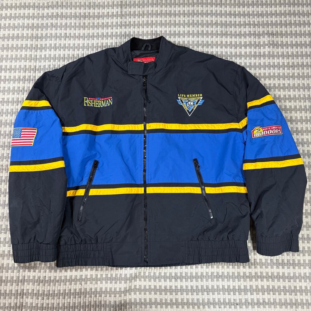Vintage North American Fisherman‎ Life Member Full Zip Jacket XL Preowned